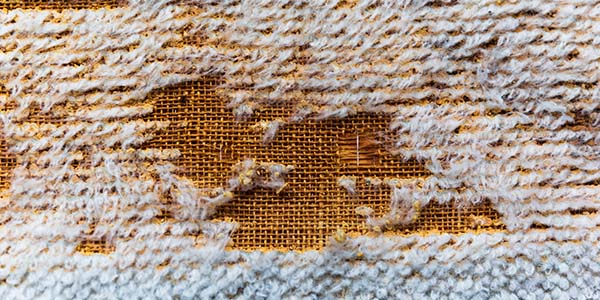 Carpet Damage from Carpet Beetles